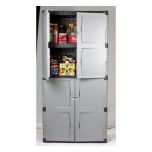 Rubbermaid Storage 72 Inch, 2 Door cabinet, Resin Locking Storage Cabinet