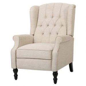 GDF Studio Elizabeth Tufted Fabric Recliner