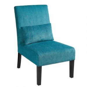 Roundhill Furniture Pisano Teal Blue Accent Chair