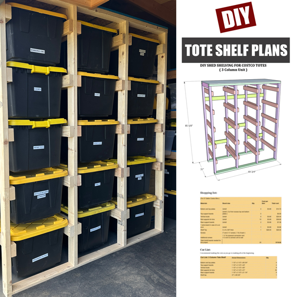 How To Build Bin Storage Rack