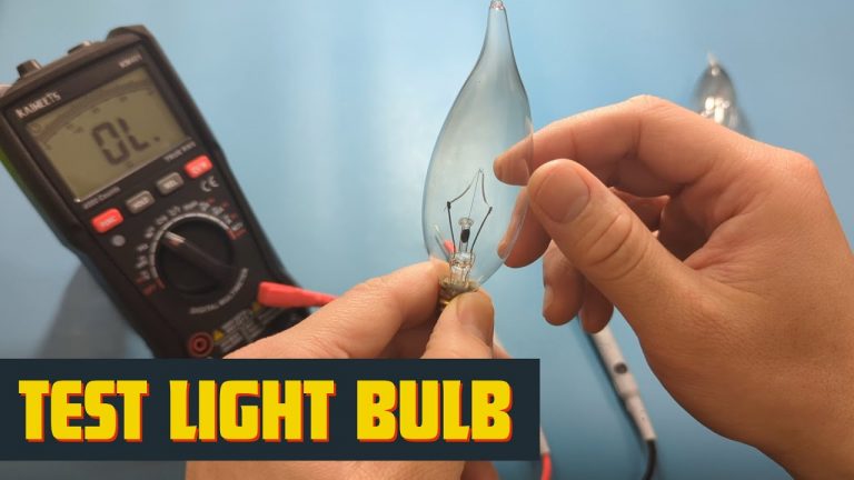 How To Test A Light Bulb With A Multimeter