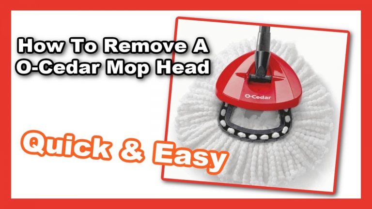 How To Remove O Cedar Mop Head