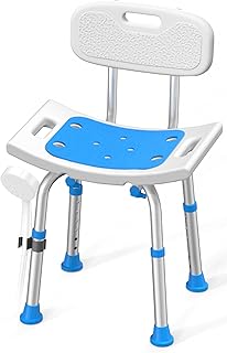 HOMLAND Shower Chair Inside Removable Back