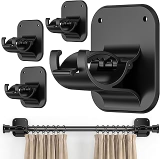 Best Adhesive Curtain Rod Holder