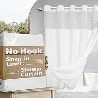 Best Hookless Shower Curtain With Liner