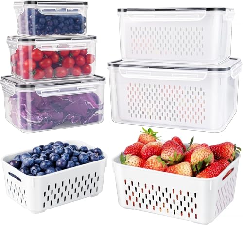 5 Large Best Storage Containers for ProduceFruit Containers Fridge