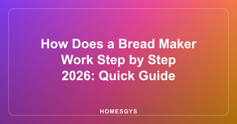How Does a Bread Maker Work Step by Step 2026: Quick Guide