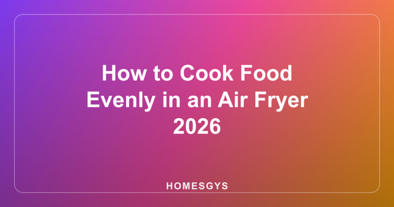 How to Cook Food Evenly in an Air Fryer 2026