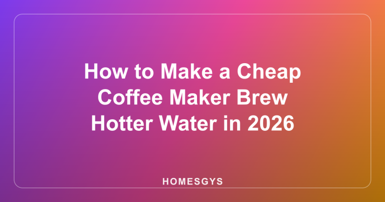 How to Make a Cheap Coffee Maker Brew Hotter Water in 2026