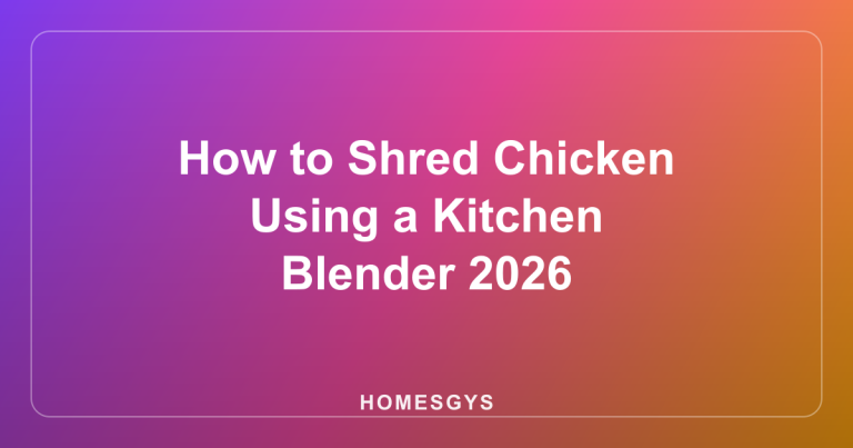 How to Shred Chicken Using a Kitchen Blender 2026