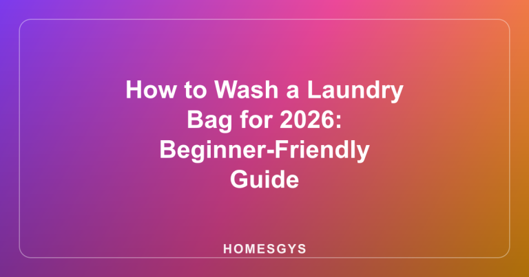 How to Wash a Laundry Bag