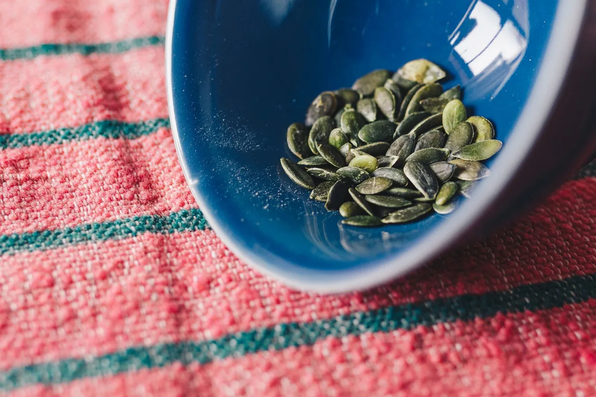 golden pumpkin seeds skillet
