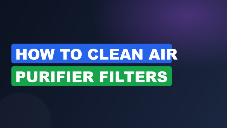 how to clean air purifier filters