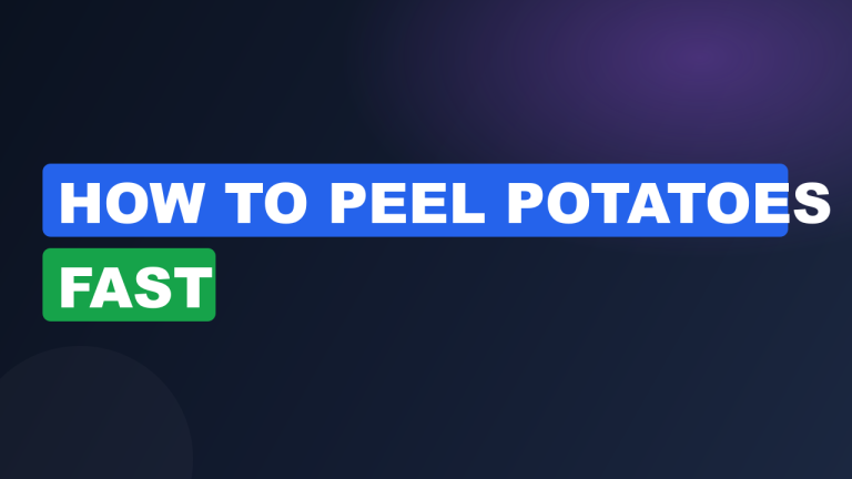 how to peel potatoes fast