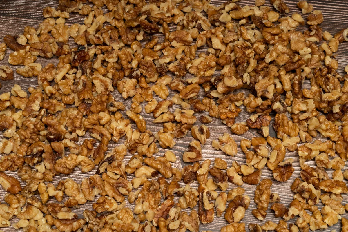perfectly toasted walnuts color comparison