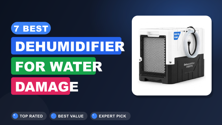 7 Best Dehumidifier for Water Damage