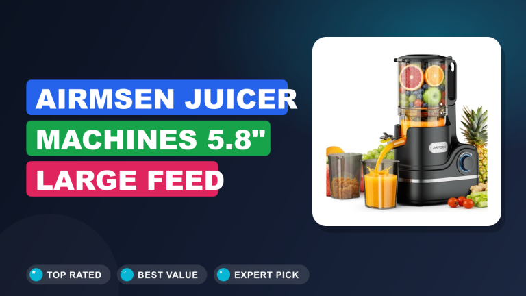 AIRMSEN Juicer Machines 5.8" Large Feed Review
