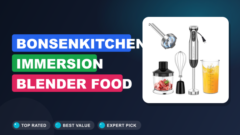 Bonsenkitchen Immersion Blender Food Processor Review