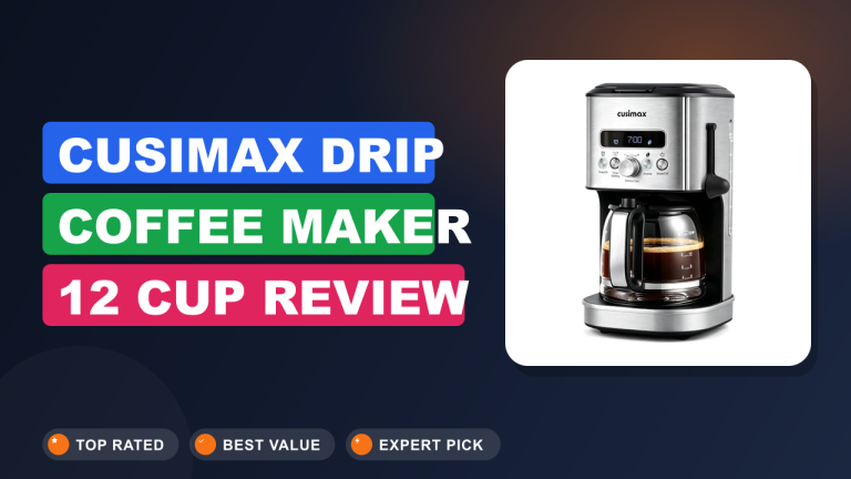 CUSIMAX Drip Coffee Maker 12 Cup Review