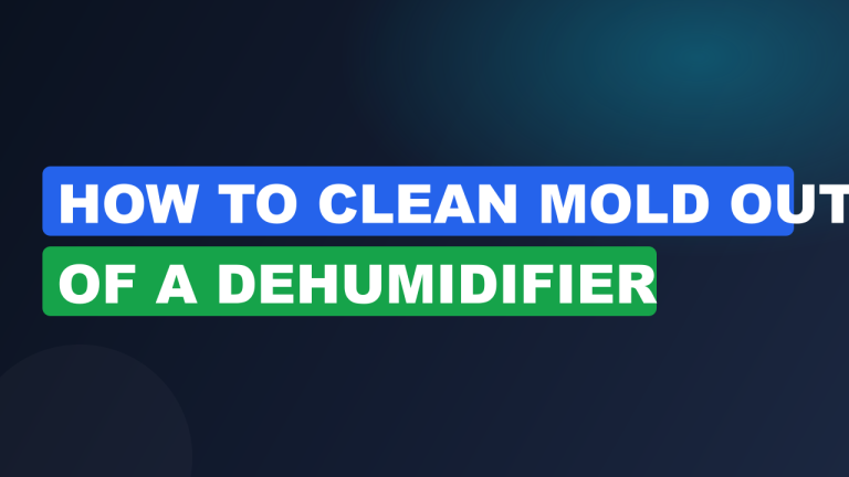 How to Clean Mold Out of a Dehumidifier