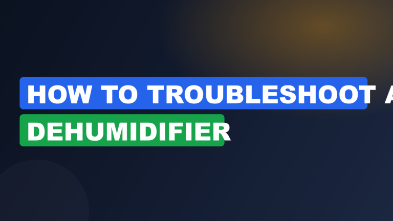 How to Troubleshoot a Dehumidifier