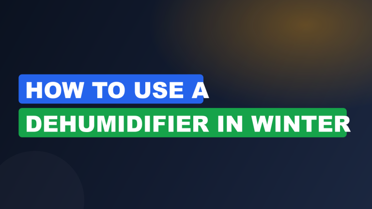 How to Use a Dehumidifier in Winter