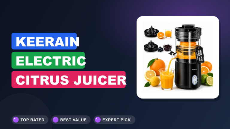 Keerain Electric Citrus Juicer 2 Cones Review