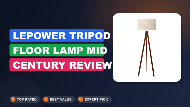 LEPOWER Tripod Floor Lamp Mid Century Review