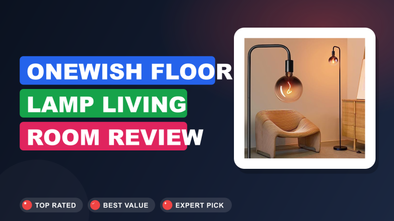 ONEWISH Floor Lamp Living Room Review